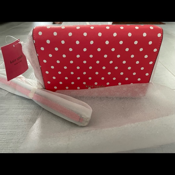 NWT Kate Spade Spencer’s dots chain wallet - Picture 8 of 13